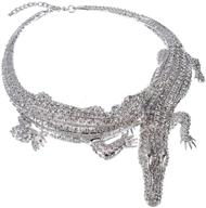 мода изменяемый ожерелье заявление цепь змеи/крокодил/скорпион набор ожерелье в серебро, золото и розовое золото - идеально для женщин, мужчин и подростков. логотип