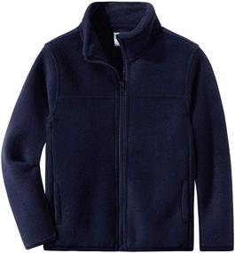 img 4 attached to Spring Gege Full Zip Fleece Jacket: Boys' Perfect Outdoor Clothing for Jackets & Coats