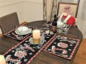 img 1 attached to 🍬 Peppermint Table Runner by DaDa Bedding