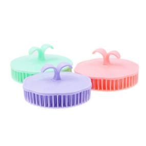 img 3 attached to 💆 Enhance Your Haircare Routine with Shampoo Scalp Massage Brush - 4 Pack, Assorted Colors (Random Color)