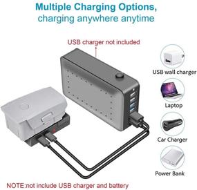 img 2 attached to 🔌 Efficient Quick Charge 3.0 Charging Hub for DJI Mavic Air 2 - Multi USB Battery Charger for Mavic Air 2 and Air 2S