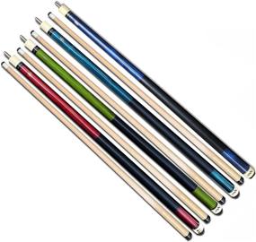 img 3 attached to 🎱 Premium Tai ba Cues Set - 4 Pool Cue Sticks (19oz-20oz), 13mm Tip, 58", Hardwood Canadian Maple - Ideal for Professional Billiards