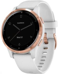 img 3 attached to 📱 Garmin 010-02172-21 Vivoactive 4S Smartwatch White/Rose Gold Bundle: Enhanced with 1 Year Extended Warranty!