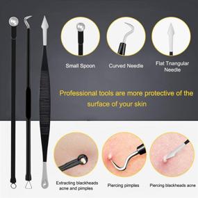 img 2 attached to Boxoyx Pimple Popper Tool Kit - 10 Pcs Blackhead Remover Comedone Extractor Kit with Metal Case for Quick and Easy Removal of Pimples, Blackheads, and Zits on the Face and Nose