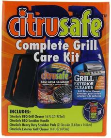 img 3 attached to 🍋 Citrusafe Grill Care Kit - BBQ Grid and Grill Grate Cleanser, Exterior Cleaner, and Scrubber by Citrusafe (16 oz Each) - Ultimate Solution for Effective Grill Maintenance