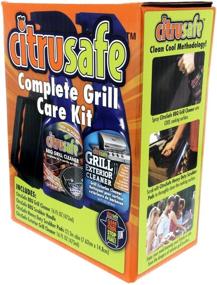 img 2 attached to 🍋 Citrusafe Grill Care Kit - BBQ Grid and Grill Grate Cleanser, Exterior Cleaner, and Scrubber by Citrusafe (16 oz Each) - Ultimate Solution for Effective Grill Maintenance