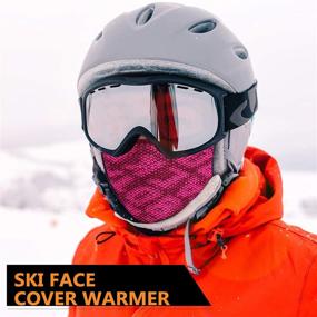 img 1 attached to Motorcycle Running Men's Accessories: EXski Gaiter Warmer Scarves