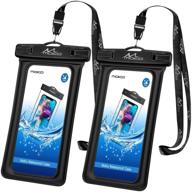 📱 moko floating waterproof phone pouch holder [2 pack] - protect your iphone, samsung in style, perfect for water sports and outdoor activities! logo