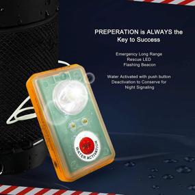 img 3 attached to 🌊 WICKED Life Jacket Strobe Light: Water Activated LED Flashing Beacon for Man Overboard Survival Vest