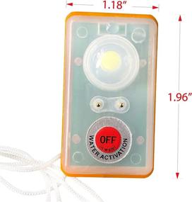 img 2 attached to 🌊 WICKED Life Jacket Strobe Light: Water Activated LED Flashing Beacon for Man Overboard Survival Vest