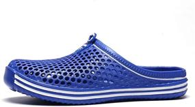 img 3 attached to LIBINXIF Men's Breathable Bathing Footwear Slippers Shoes, Mules & Clogs