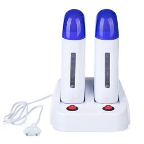 img 4 attached to 🏠 Efficient Home Waxing: Portable Double Wax Warmer Hair Removal Machine - IeBilif (Blue)