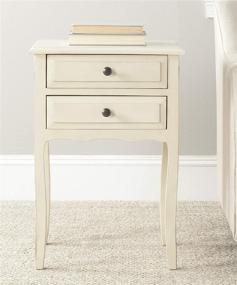 img 4 attached to 🏺 Safavieh Home Collection Lori Barley 2-Drawer End Table: Stylish Storage Solution for Any Space