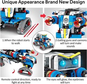 img 1 attached to 🔧 Revolutionary 2 in 1 STEM Remote Control Building Kit: Unleash Creativity and Build Your Own Exciting Creations