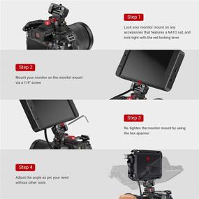 img 1 attached to 📺SmallRig Крепление-держатель для полевого монитора с бризгами быстрого съема NATO - удобное и безопасное решение для крепления полевых мониторов - 2100