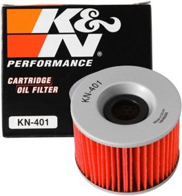 img 4 attached to 🏍️ K&amp;N Motorcycle Oil Filter KN-401 - High Performance, Synthetic/Conventional Oil Compatible, Premium Quality - Fits Kawasaki Vehicles (Select Models), Color: Black