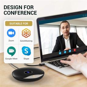 img 3 attached to 🎙️ TONOR USB Conference Microphone - 360° Omnidirectional PC Computer Condenser Mic with Mute Button for Online Meetings, Classes, Zoom Calls, Skype Chats - Plug & Play (TM20)