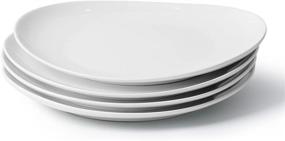 img 4 attached to 🍽️ Sweese Porcelain Dinner Plates 150-401