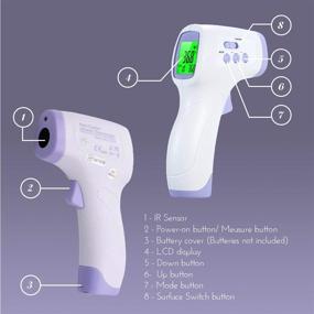 img 2 attached to 🌡️ artnaturals No Touch Forehead Thermometer - Infrared Thermo-Reader Gun for All Ages - Contactless Fever Detection - Instant Accurate Digital Reading - Adults, Kids, and Baby Friendly