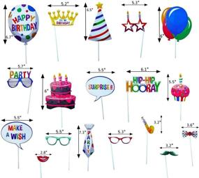 img 3 attached to 🎉 Spark Joy with 22 Pcs of DIY Creative Happy Birthday Photo Booth Props for Memorable Celebrations!