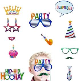 img 2 attached to 🎉 Spark Joy with 22 Pcs of DIY Creative Happy Birthday Photo Booth Props for Memorable Celebrations!