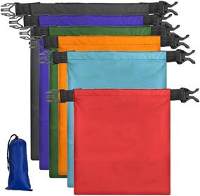 img 1 attached to 🎒 SASFOU Waterproof Dry Sacks - Lightweight Outdoor Dry Bags for Kayaking, Rafting, Boating, Hiking, Camping: The Ultimate Dry Bags