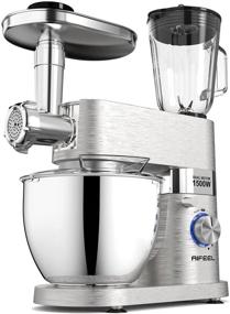 img 4 attached to 🍳 Aifeel Die-Cast Stand Mixer: 9 Accessories for Multifunctional Kitchen Mixing with Low Noise