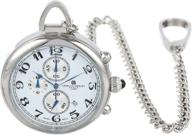 🕰 charles hubert paris stainless quartz pocket watch: unbeatable style and precision logo