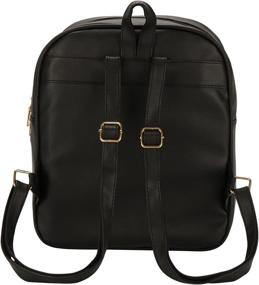 img 2 attached to 🎒 Elegant Candy Leather Backpack: Stylish & Transparent Shoulder Purse