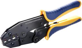 img 4 attached to Haisstronica HS-8327 Ratchet Crimping Tool for Heat Shrink Connectors: AWG 22-10 Wire Terminal Crimper