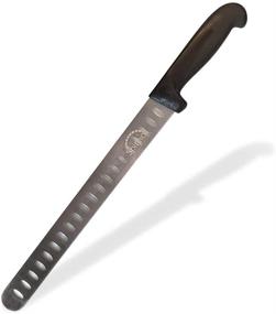 img 4 attached to 🔪 SpitJack BBQ Smoked Brisket Knife - 11 Inch Blade, Stainless Steel with Granton Edge - Ideal for Meat Carving and Slicing