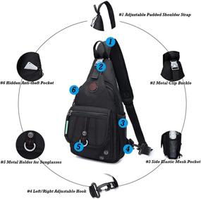 img 2 attached to Shoulder Backpack Crossbody Daypacks Outdoor