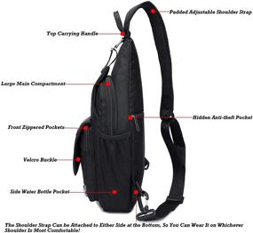 img 1 attached to Shoulder Backpack Crossbody Daypacks Outdoor
