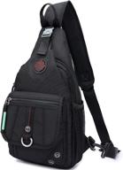 shoulder backpack crossbody daypacks outdoor logo