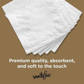 img 1 attached to Vanity Fair Entertain Paper Napkins, 320 3-Ply Disposables, Dinner Size (8 packs of 40)