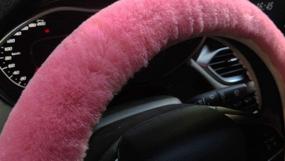 img 2 attached to Acdiac 3Pcs Set Winter Warm Furry Steering Wheel Cover