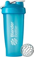 blenderbottle disc white loop classic shaker bottle (discontinued 🍶 model), 28-ounce top, aqua/aqua: shop now for the best deals! logo