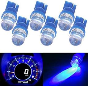 img 1 attached to Enhance Dashboard Lighting with cciyu 6 Pack Blue T10 Diode LED Bulbs for Speedometer, Odometer, and Gauge Lights