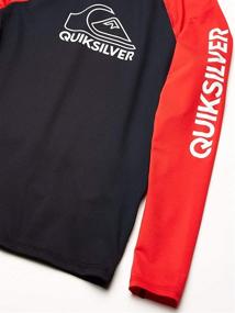 img 1 attached to 🌊 Quiksilver Boys' On Tour Long Sleeve Youth Rashguard Surf Shirt: An Essential for Quality Protection in the Waves