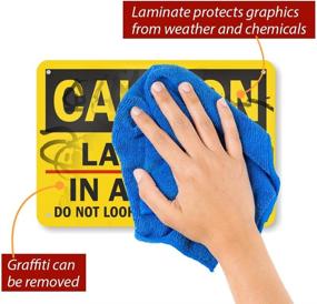 img 2 attached to SmartSign Aluminum Safety Legend Caution Occupational Health & Safety Products for Safety Signs & Signals