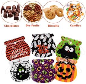 img 3 attached to Amosfun Halloween Drawstring Bags: 72pcs Large Trick or Treat Candy Bags for Halloween Party Supplies & Favors