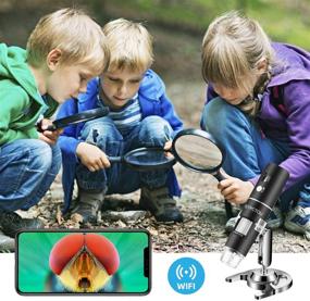img 1 attached to 🔬 STPCTOU WiFi USB Microscope Camera 50X-1000X 1080P Portable Handheld Mini Digital Microscope with 8 LED Lights for iPhone, iPad, Smartphone, Tablet, PC