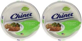 img 1 attached to 🍽️ Chinet Classic White Dinner Plates Value Pack - 32 Count (2 Packs)