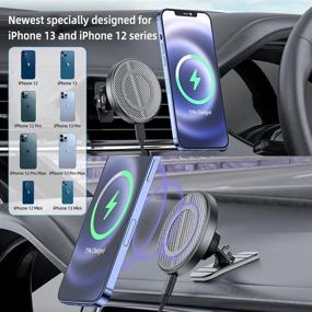 img 3 attached to ⚡ Revolutionary Magnetic Wireless Charger for Seamless Dashboard Charging