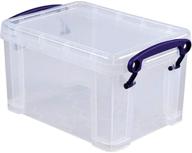 📦 versatile and transparent: really useful clear box - 1.6 litre storage solution logo