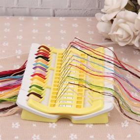 img 4 attached to 🧵 Efficiently Organize and Store Embroidery Floss with our 50 Positions Floss Organizer in Jelly Yellow