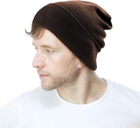 img 4 attached to 🧢 The Hat Depot Classic Daily Beanie Knit Skull Long Plain Ski Hat - Made in USA - Enhance Your SEO!