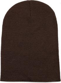 img 2 attached to 🧢 The Hat Depot Classic Daily Beanie Knit Skull Long Plain Ski Hat - Made in USA - Enhance Your SEO!