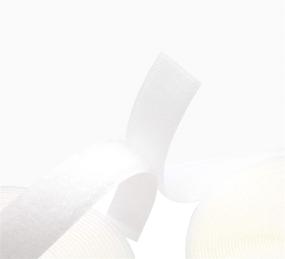 img 2 attached to 🪡 Convenient and Durable White Sew on Hook and Loop Fastening Tape by Zipperstop Wholesale YKK KK - 1 Inch Width, 10 Yards/roll