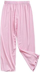 img 1 attached to Coralup Girls 5-Pack Solid Pants - Lightweight and Soft Bottoms for Kids aged 2-10 Years